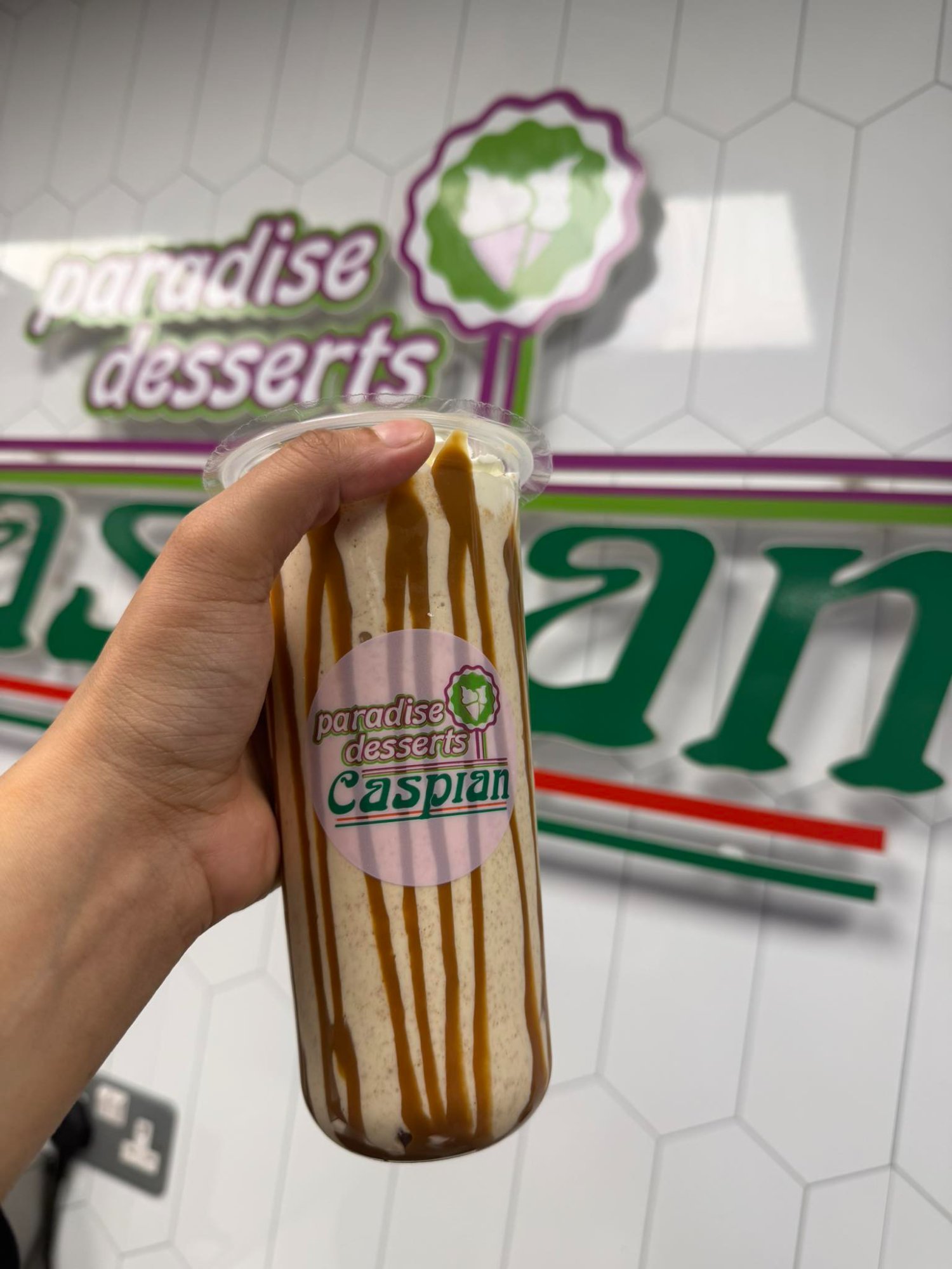 Biscoff milkshake Paradise Desserts Buckhaven